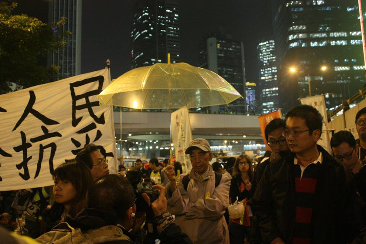 香港近十幾年大大小小的社運，總有陳允中身影（攝︰阿藍）