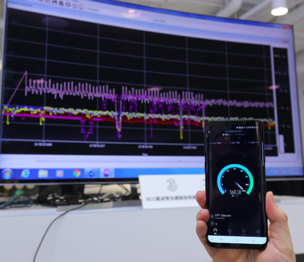 今年將網絡升級至支援5CC載波聚合技術，網速可高達1.1Gbps。