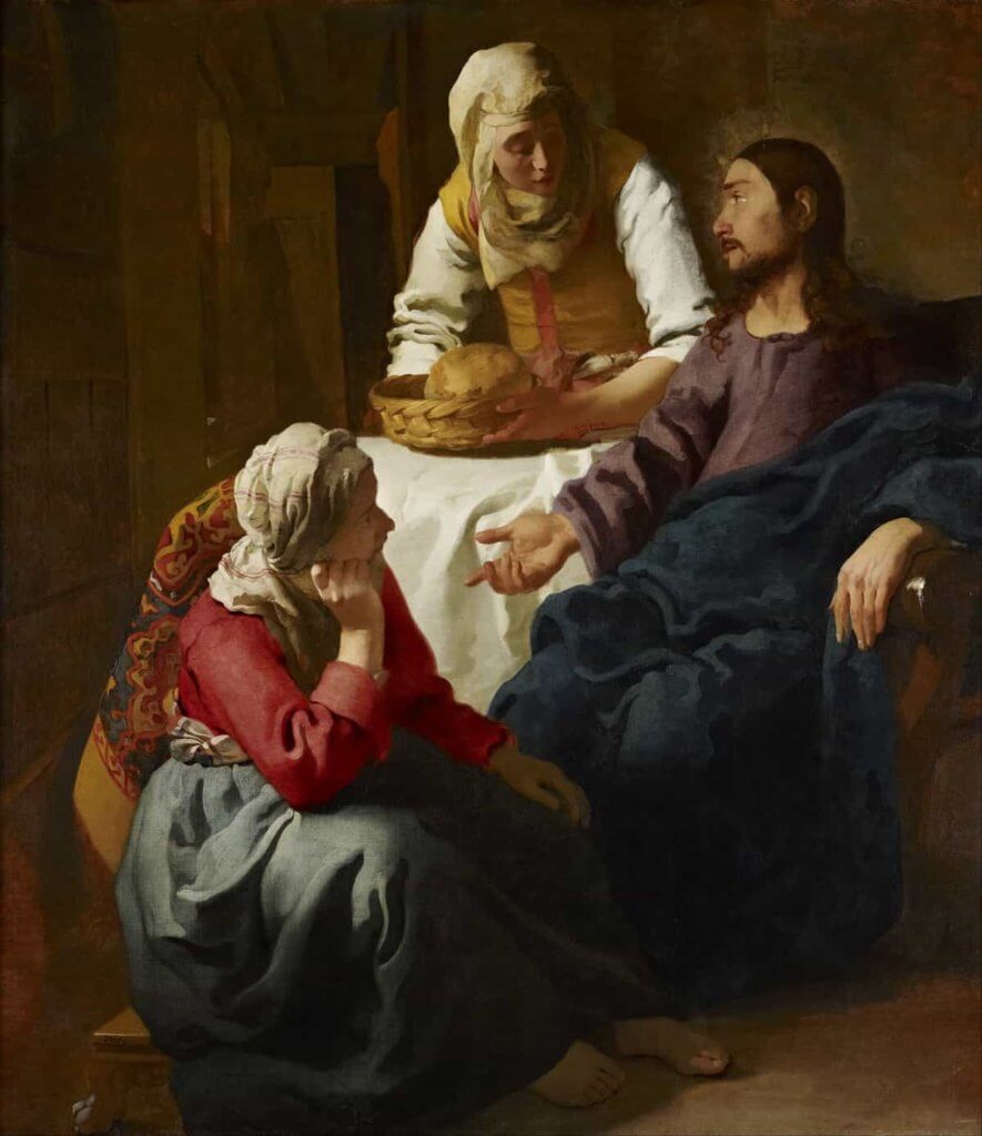 《Christ in the House of Martha and Mary》是維梅爾少數以宗教為主題的畫作