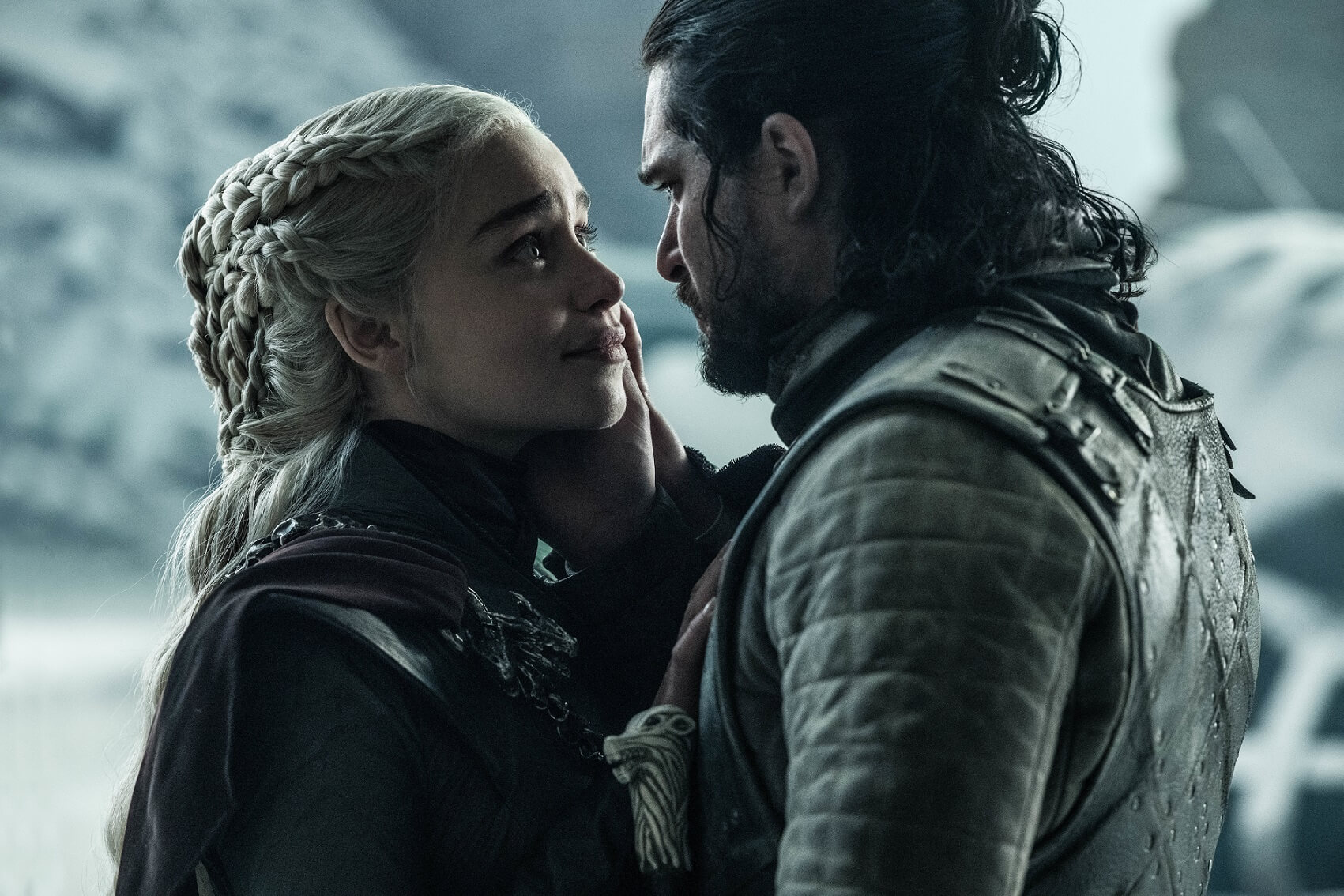 代表冰與火之歌的Jon Snow 和Daenerys