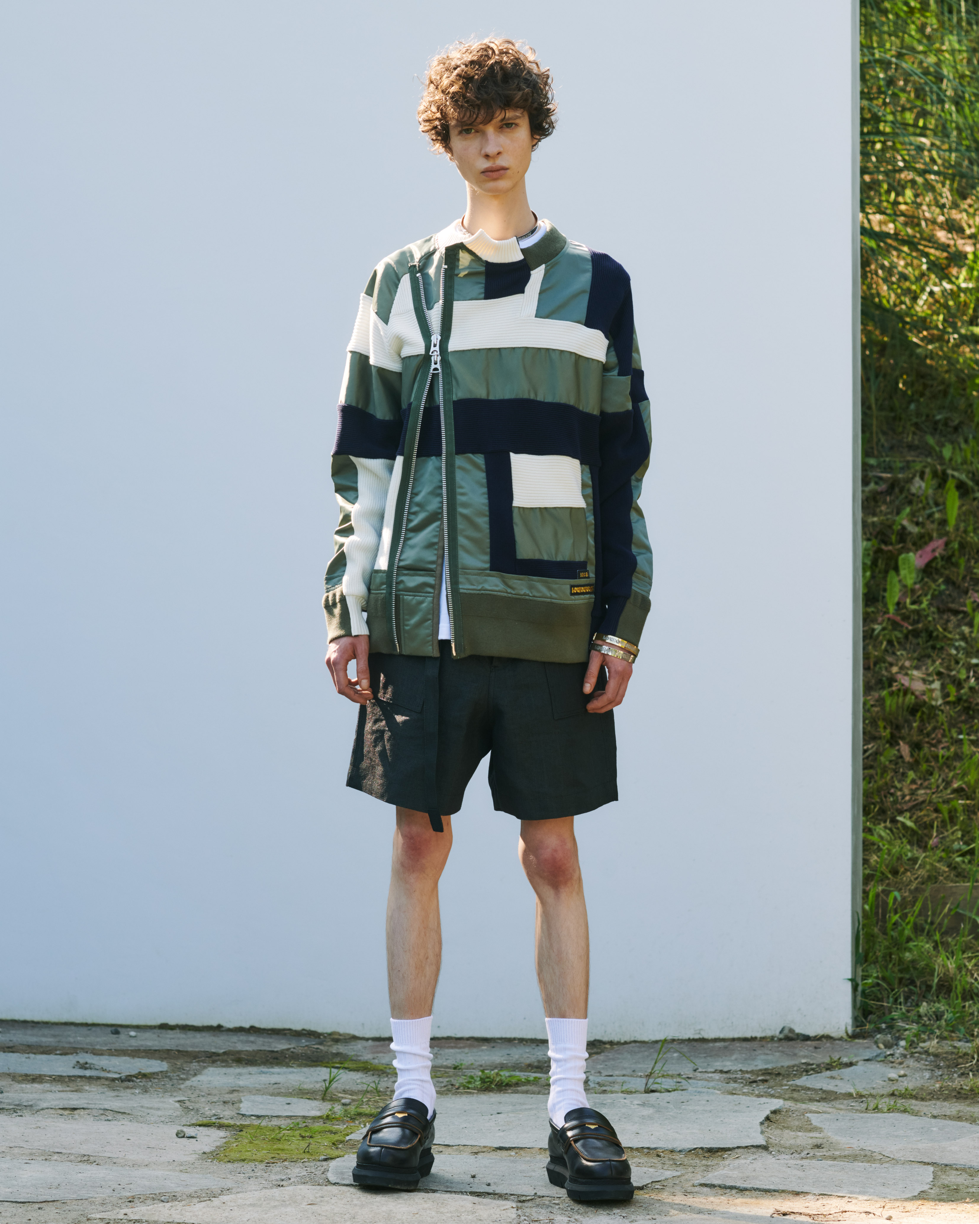 日本製】 sacai willis 21ss Hank Willis thomasパッチワーク短パン