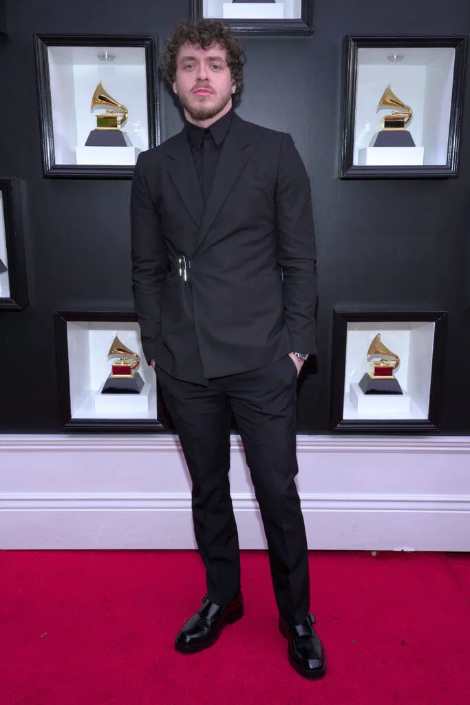 LAS VEGAS, NEVADA - APRIL 03: Jack Harlow attends the 64th Annual GRAMMY Awards at MGM Grand Garden Arena on April 03, 2022 in Las Vegas, Nevada. (Photo by Kevin Mazur/Getty Images for The Recording Academy)