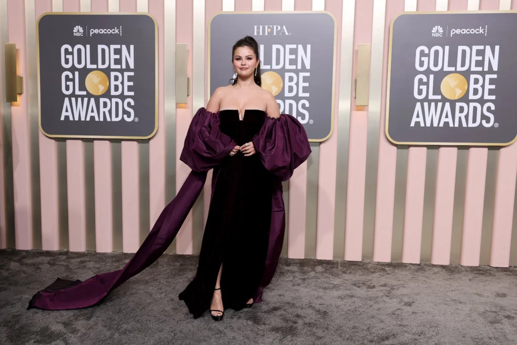 BEVERLY HILLS, CALIFORNIA - JANUARY 10: Selena Gomez attends the 80th Annual Golden Globe Awards at The Beverly Hilton on January 10, 2023 in Beverly Hills, California. (Photo by Amy Sussman/Getty Images)