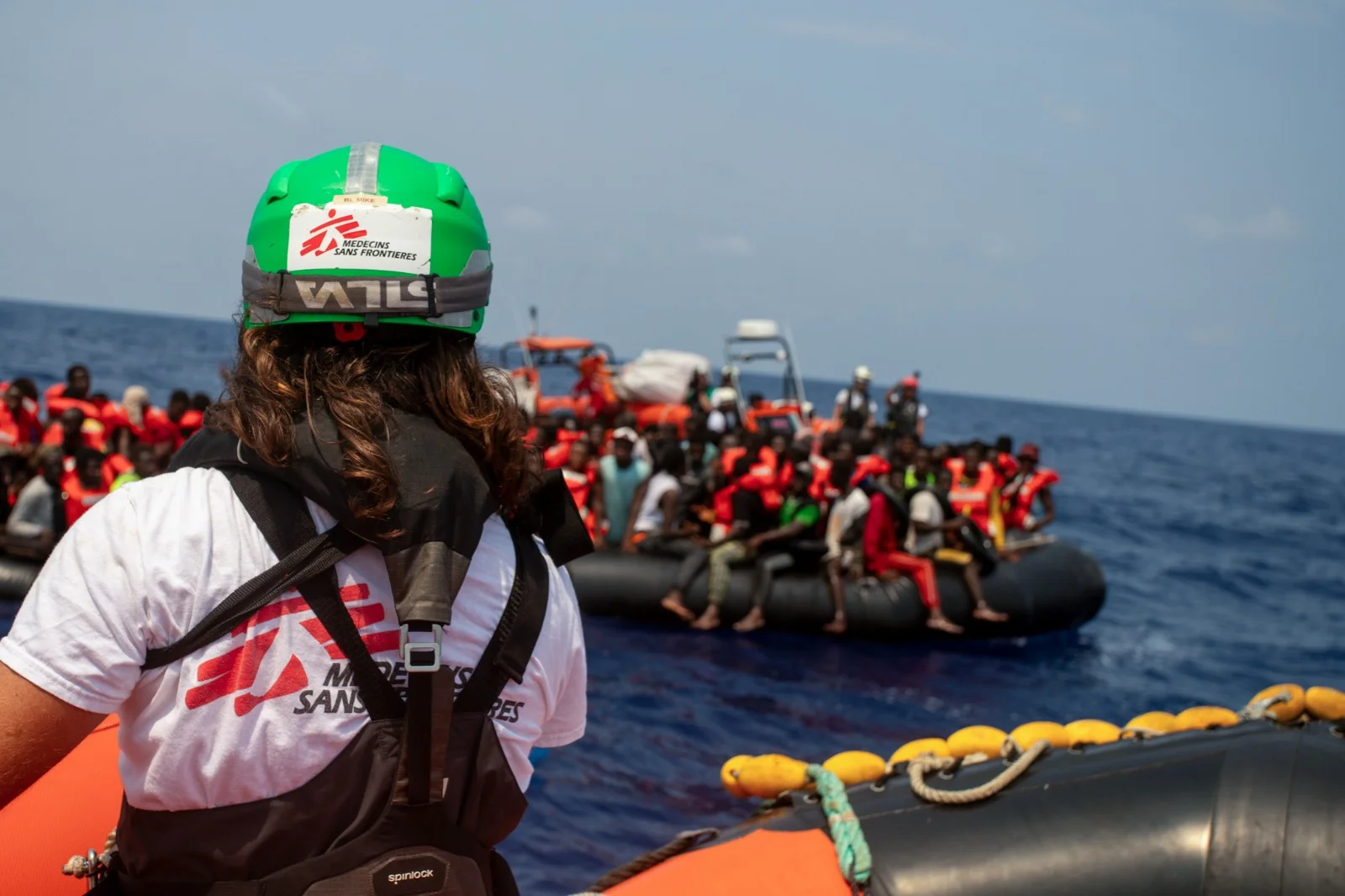 Krystal於去年夏天參與無國界醫生在地中海的搜救任務。