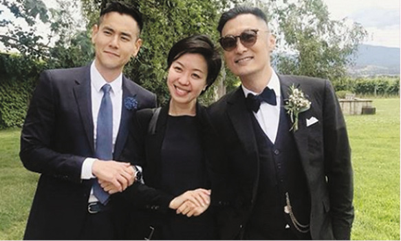 彭于晏和好友齊賀阿樂結婚