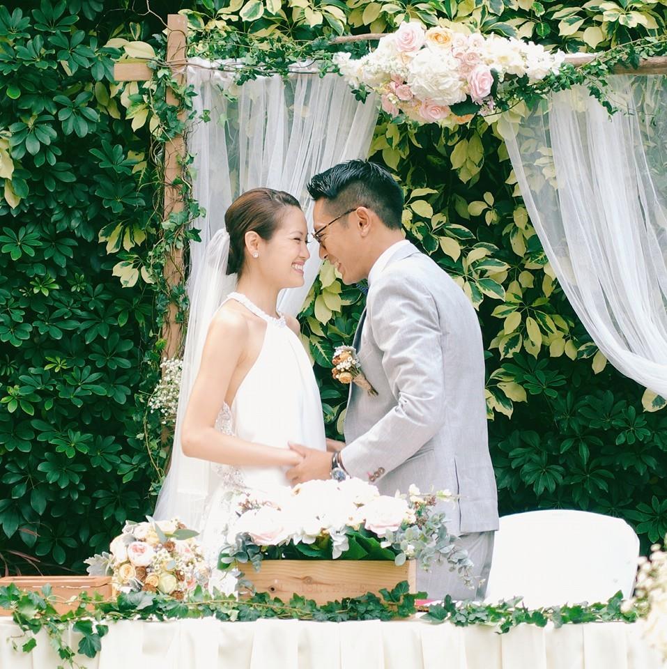 陸駿光與太太Sherraine結婚近三年，他感謝太太一直支持他追求演藝夢。