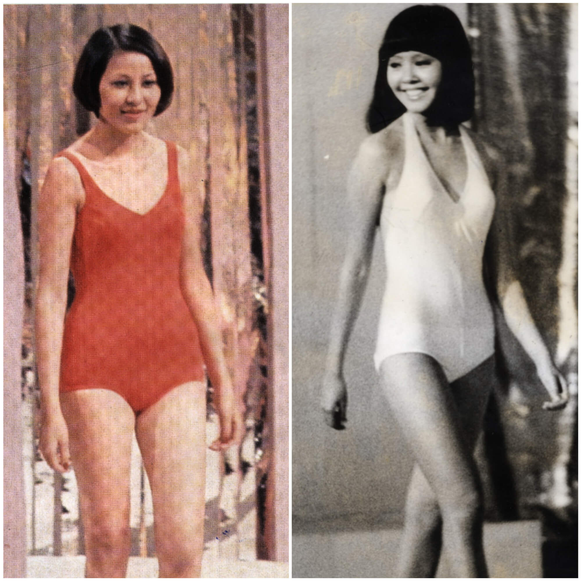 （左起）1974年張文瑛、1976年林良蕙