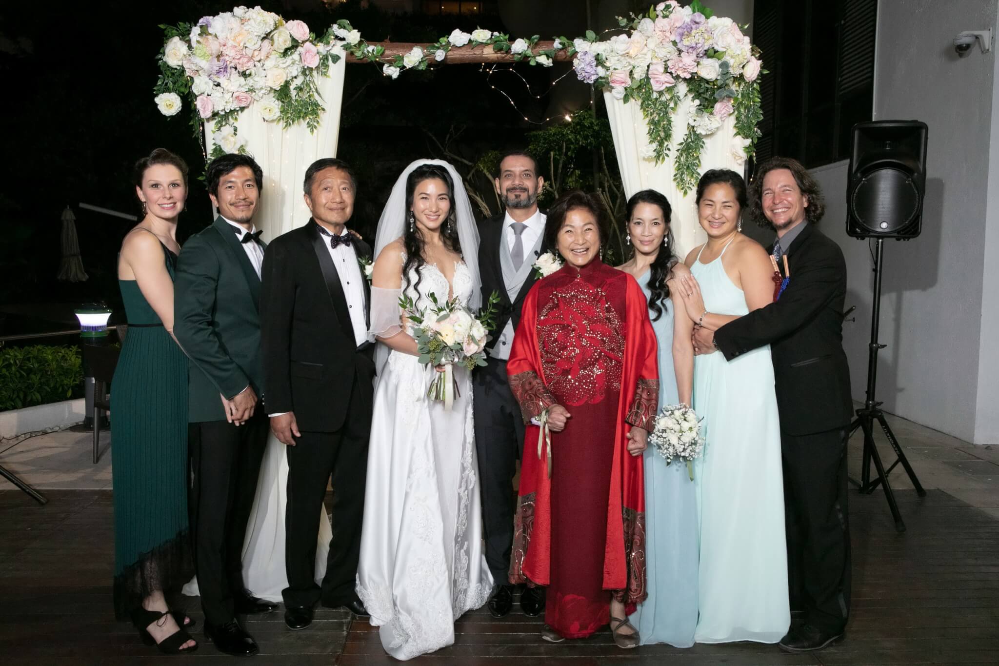 原子鏸於2019年與摩洛哥籍老公Mehdi El Ajimi結婚