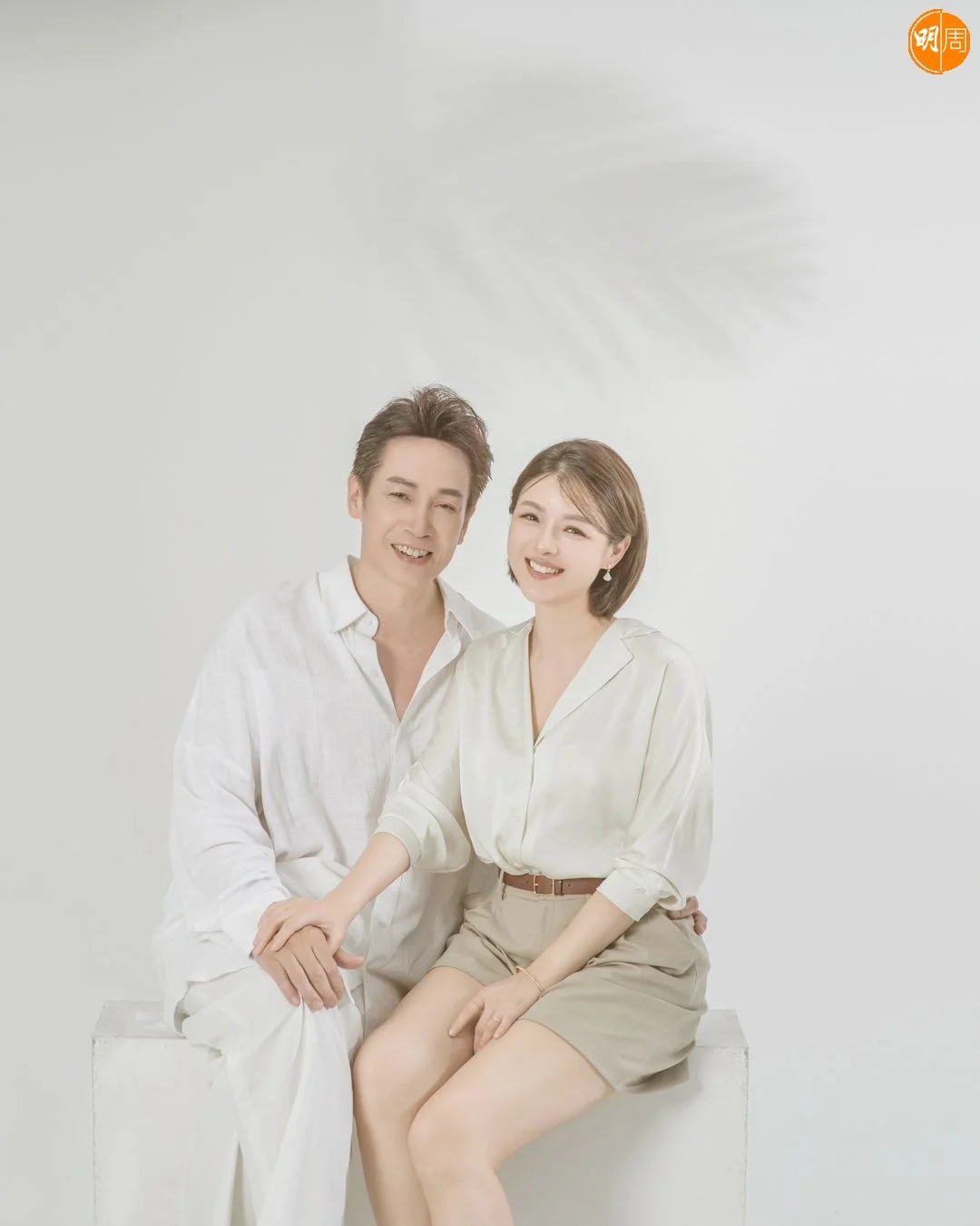 陳豪和陳茵媺拍韓式合照慶祝結婚11周年。