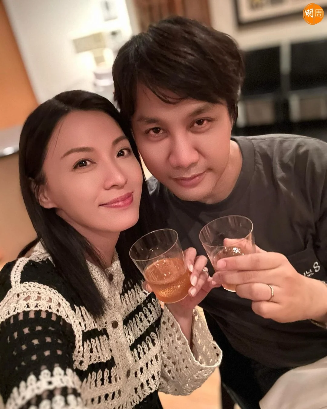 陳煒和老公就這樣簡單慶祝結婚2周年。